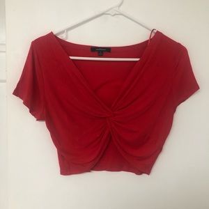 Reddish crop top